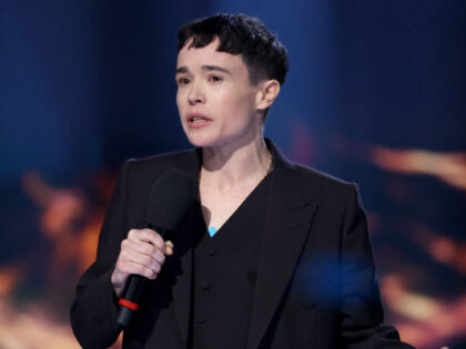 HALIFAX, NOVA SCOTIA - MARCH 24: Elliot Page speaks onstage during the 2024 JUNO Awards at