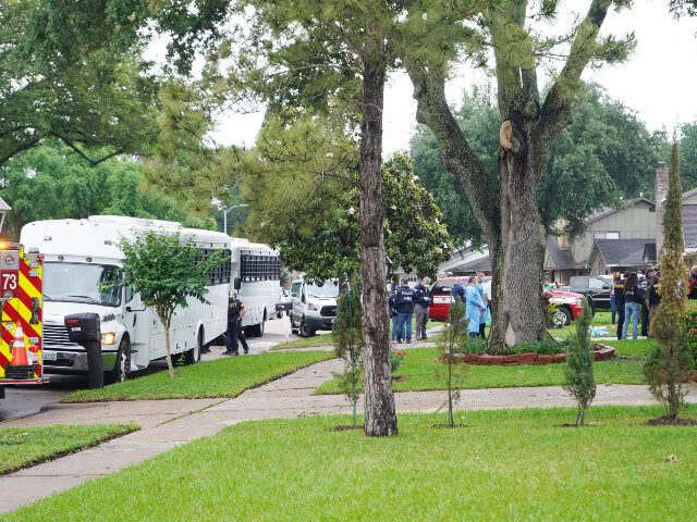 Human smuggling stash house in Houston. (File Photo by FRANCOIS PICARD/AFP via Getty Image