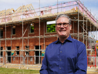 YORK, ENGLAND - JUNE 20: Labour leader Sir Keir Starmer visits the construction site of Pe