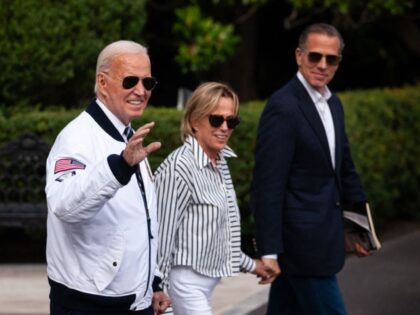 President Joe Biden boards Marine One with his son Hunter Biden and sister, Valerie Biden