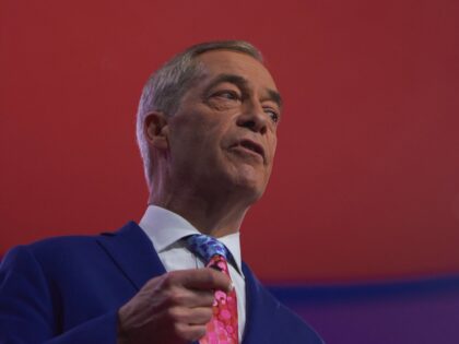 Nigel Farage during the 2024 Conservative Political Action Conference the Gaylord National