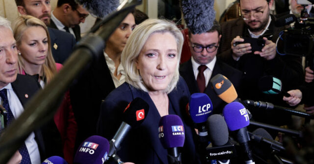 Le Pen Sees Poll Ratings Rise Again, Increasing Lead Over Other Candidates for President After Collapsing Macron Government