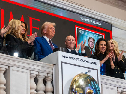 President-elect Donald Trump rings the opening bell on the trading floor of the New York S