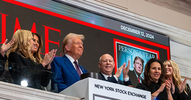 Trump Predicts 'Very Good Days Ahead' as He Rings NYSE Opening Bell