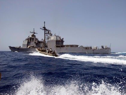 Gulf of Aden, June 2, 2009 - Members of the visit, board, search and seizure team from the