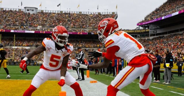 WATCH: Chiefs' Xavier Worthy Penalized After Bizarre End Zone Celebration