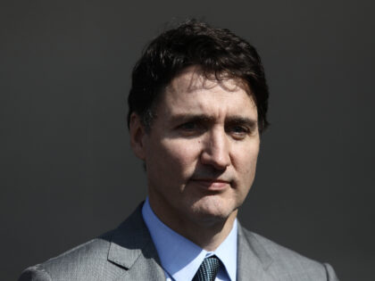 The Prime Minister of Canada, Justin Trudeau, walks through the streets of the capital bef