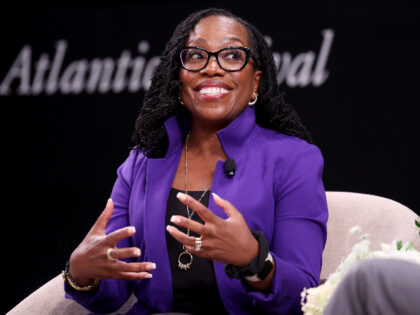 WASHINGTON, DC - SEPTEMBER 20: Ketanji Brown Jackson speaks on stage during the "Keta