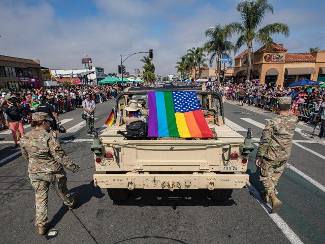 LGBT army at pride parade