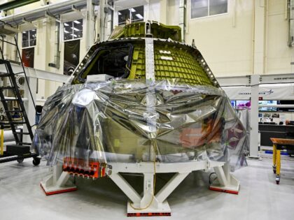 NASA Artemis capsule in construction