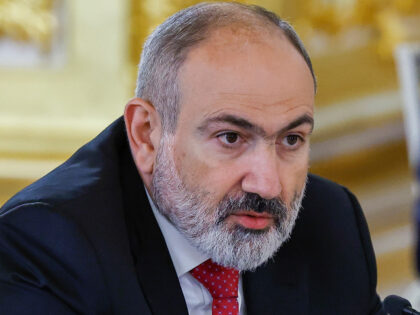 Armenian Prime Minister Nikol Pashinyan speaks at a meeting of the Eurasian Economic Union