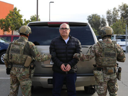 Federal authorities prepare to deport Gulf Cartel Boss Osiel Cardenas. (Credit: U.S. ICER-