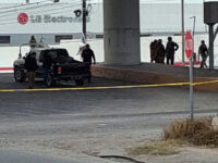 Authorities block off a crime scene in the border city of Reynosa. (Credit: Breitbart Texa