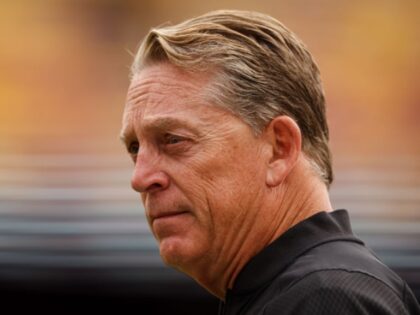 LANDOVER, MD - SEPTEMBER 25: Defensive coordinator Jack Del Rio looks on before the game a