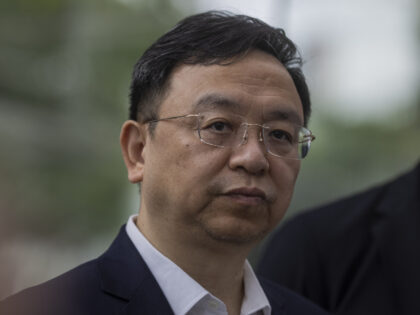 Wang Chuanfu, chairman and chief executive officer at BYD Co., during an event at the comp