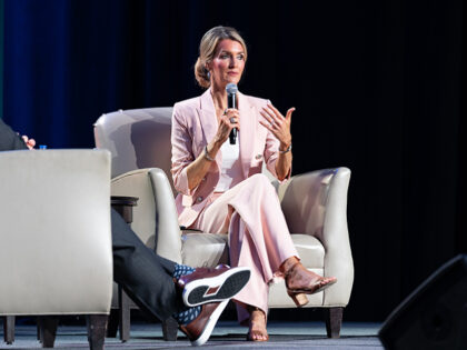 ATLANTA, GEORGIA - AUGUST 18: Former Senator, Kelly Loeffler (R-GA) speaks at an event hos