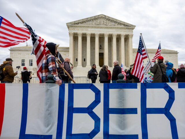 WASHINGTON, DC - JANUARY 06: Supporters of protesters that were arrested on Jan 6, 2021 pr