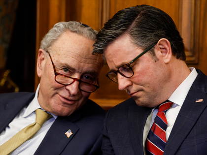 WASHINGTON, DC - DECEMBER 12: U.S. Senate Majority Leader Chuck Schumer (D-NY) and U.S. Sp