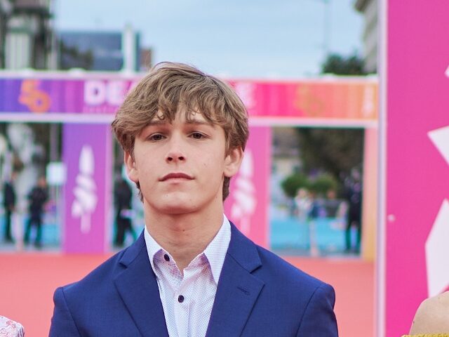 Hudson Meek attends the 'A Different Man' premiere during the 50th Deauville American Film