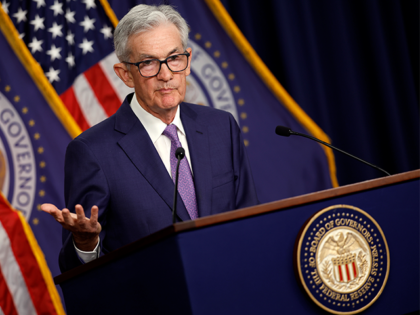 WASHINGTON, DC - JUNE 12: Federal Reserve Bank Chair Jerome Powell announces that interest