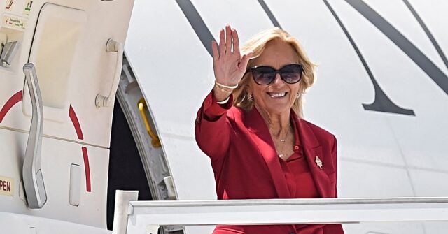 Jill Biden Leaves for Busy Foreign Jaunt Ending with Notre-Dame Cathedral Appearance