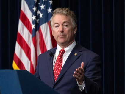 Simi Valley, CA - February 20: U.S. Sen. Rand Paul speaks at the Ronald Reagan Library in