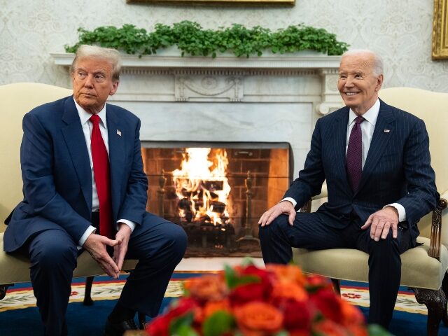 President Joe Biden meets with President-elect Donald Trump in the Oval Office of the Whit