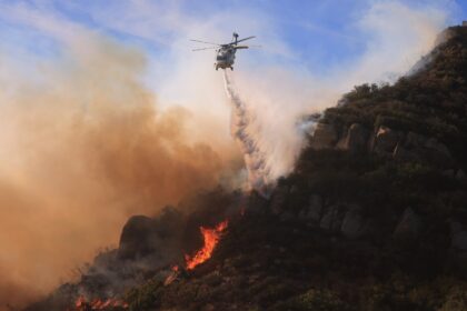 Aircraft have proved vital in the fight against the fire raging through Malibu