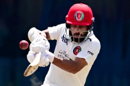 Captain Hashmatullah Shahidi created an Afghanistan Test innings record by scoring 246 aga