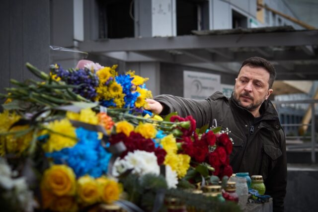 Earlier this week, Zelensky visited the city of Zaporizhzhia, recently hit by a deadly Rus