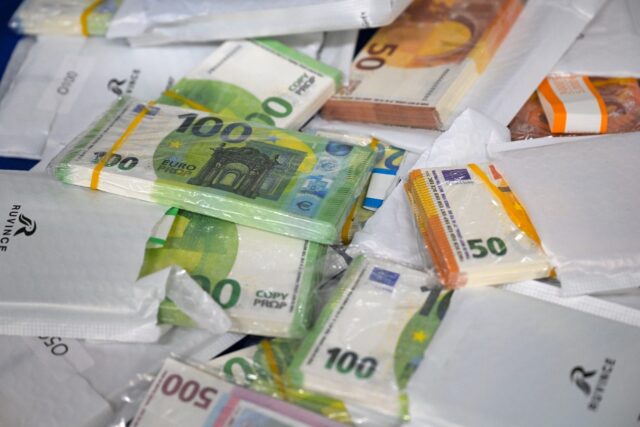 The euro has come under pressure as a budget standoff in France -- the eurozone's second-b