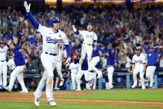 Freddie Freeman's World Series grand slam walk-off baseball has sold for $1.56 million at