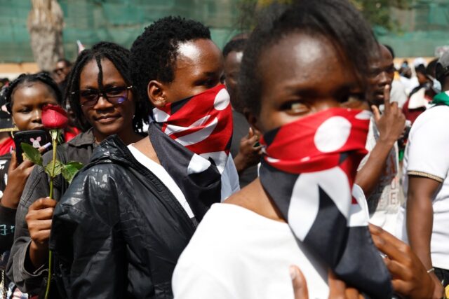 Kenyans marched in memory of the killed and missing in June