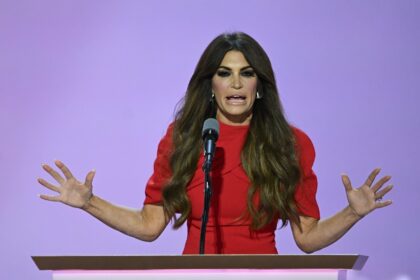 Kimberly Guilfoyle, 55, spoke at the Republican National Convention in July and has been T