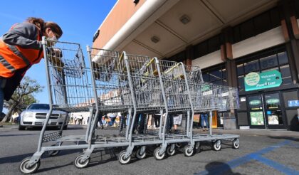 Kroger, the supermarket giant which owns Food 4 Less among other grocery brands, was block