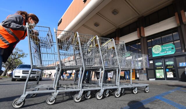 Kroger, the supermarket giant which owns Food 4 Less among other grocery brands, was block