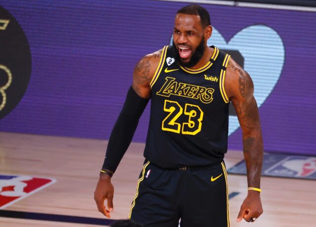 LeBron James of the Los Angeles Lakers said he hopes that he will finish out his career wi