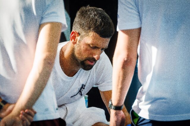 Novak Djokovic, pictured training in Brisbane on Sunday, says there needs to be more trans