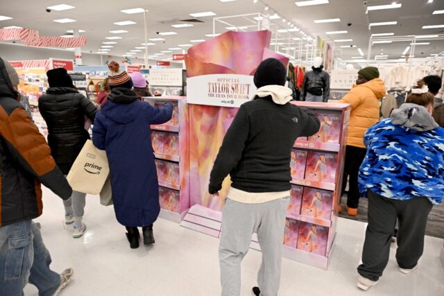 Shoppers at a New Jersey Target gravitated to Taylor Swift excusive items on 'Black Friday