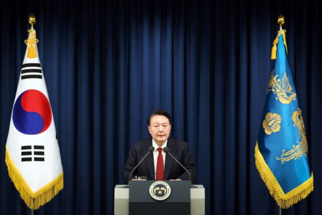 South Korean police have raided the office of President Yoon Suk Yeol, who last week decla