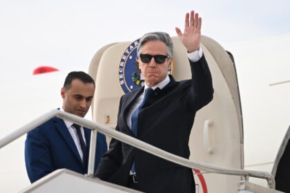 US Secretary of State Antony Blinken arrives in Jordan at the start of a Syria crisis tour