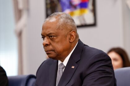 US Secretary of Defense Lloyd Austin at the Pentagon on December 5, 2024