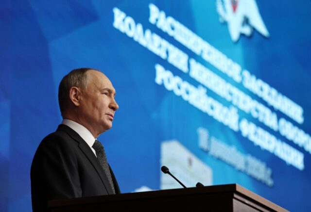 Vladimir Putin said Russian troops had the upper hand across the entire front line in Ukra