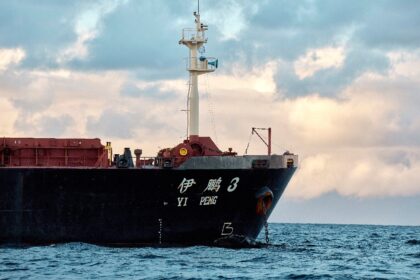 The Yi Peng 3 has remained anchored in the international waters of the Kattegat strait bet