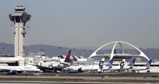 LAX Runway Gonzaga Plane The Associated Press