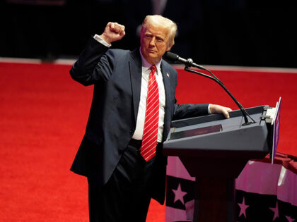 President-elect Donald Trump speaks at a rally ahead of the 60th Presidential Inauguration