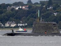 One of the Royal Navy's seven Astute-class nuclear-powered attack submarine moves through