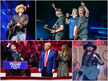 AUSTIN, TEXAS - MAY 04: Jason Aldean performs onstage during the 2024 iHeartCountry Festiv