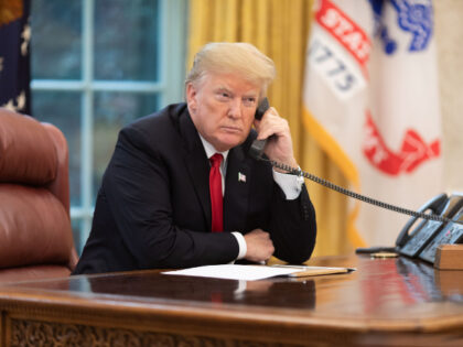 President Donald J. Trump in the Oval Office President Donald J. Trump speaks on the phone