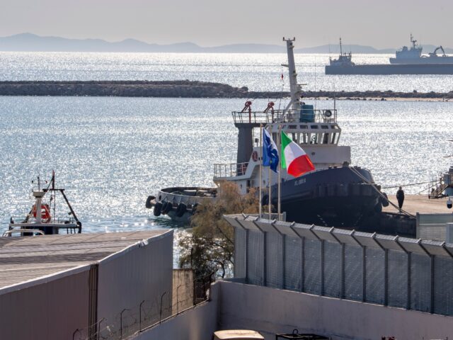 SHEGJIN ALBANIA, SPAIN - OCTOBER 22: Migrant center in the port of Shegjin, October 22, 20